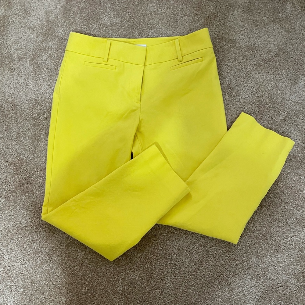 Ann Taylor Loft yellow Riviera pant size 4